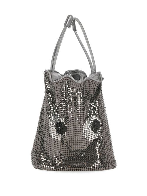 silver-tone metal mesh design stud Anya Hindmarch | 188999ANTRACHITE